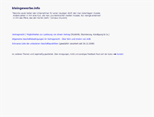 Tablet Screenshot of kleingewerbe.info