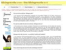 Tablet Screenshot of kleingewerbe.com